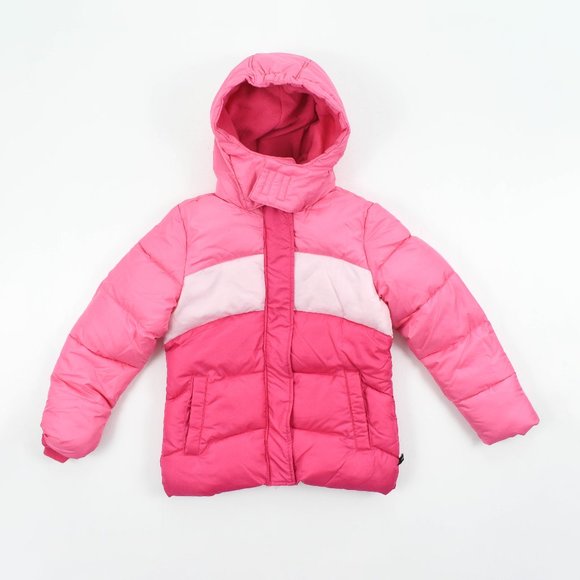 CB Sports Big Girl Pink Colorblocked Puffer Jacket